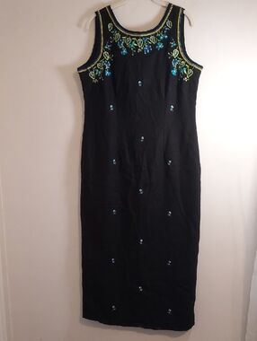 Megan Lee MIDI Lien  Dress Size (14)
